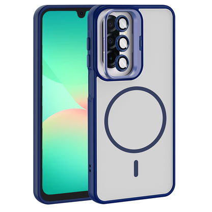 Galaxy A17 Kılıf Standlı ve Kamera Lens Hediyeli Zore Etro Kılıf
