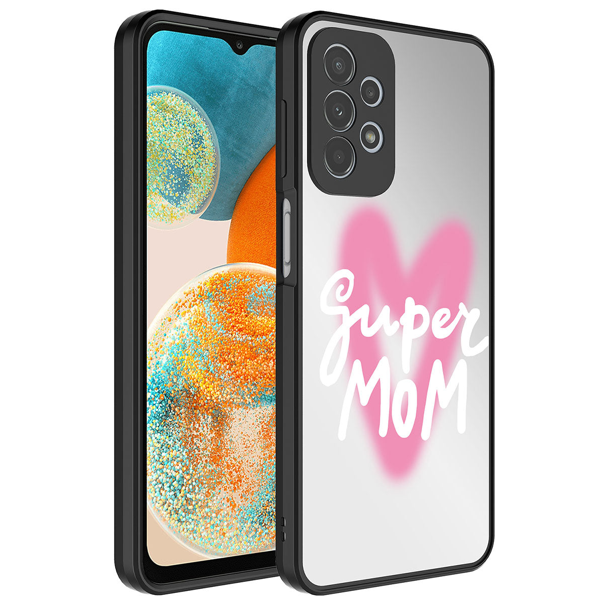Galaxy A23 Kılıf Aynalı Desenli Kamera Korumalı Parlak Zore Mirror Kılıf