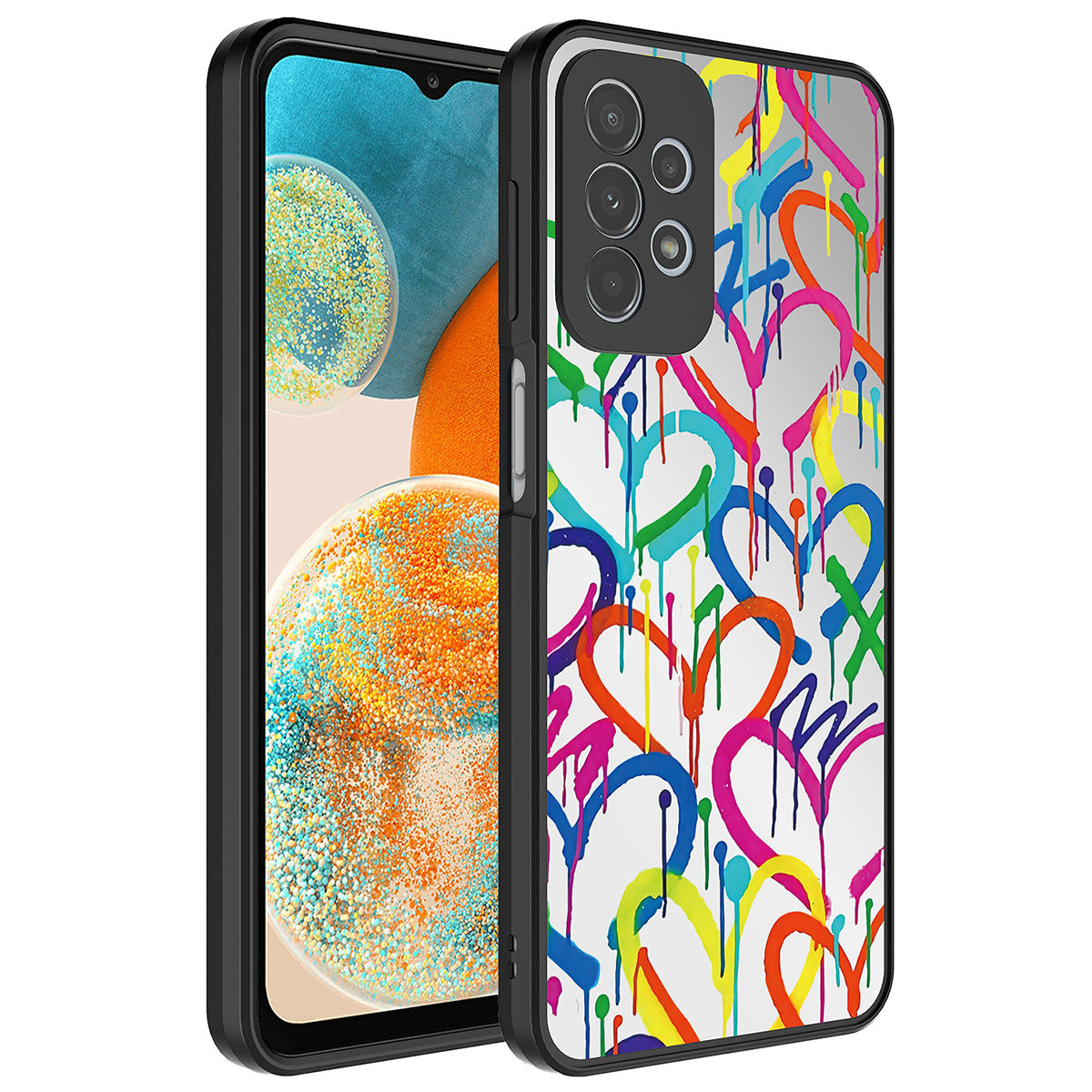 Galaxy A23 Kılıf Aynalı Desenli Kamera Korumalı Parlak Zore Mirror Kılıf