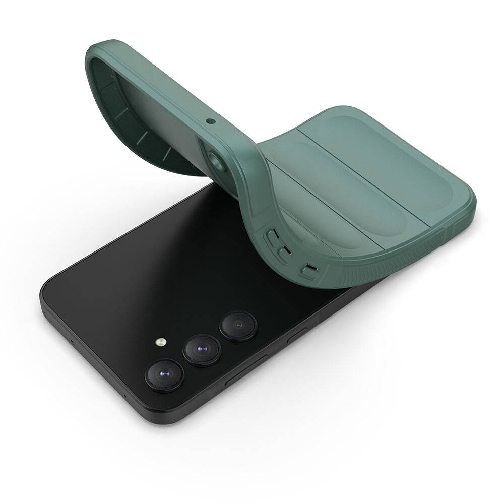 Galaxy A35 Kılıf Esnek TPU Oyuklu Arka Yüzey Tasarımlı Zore Etnik Silikon Kılıf