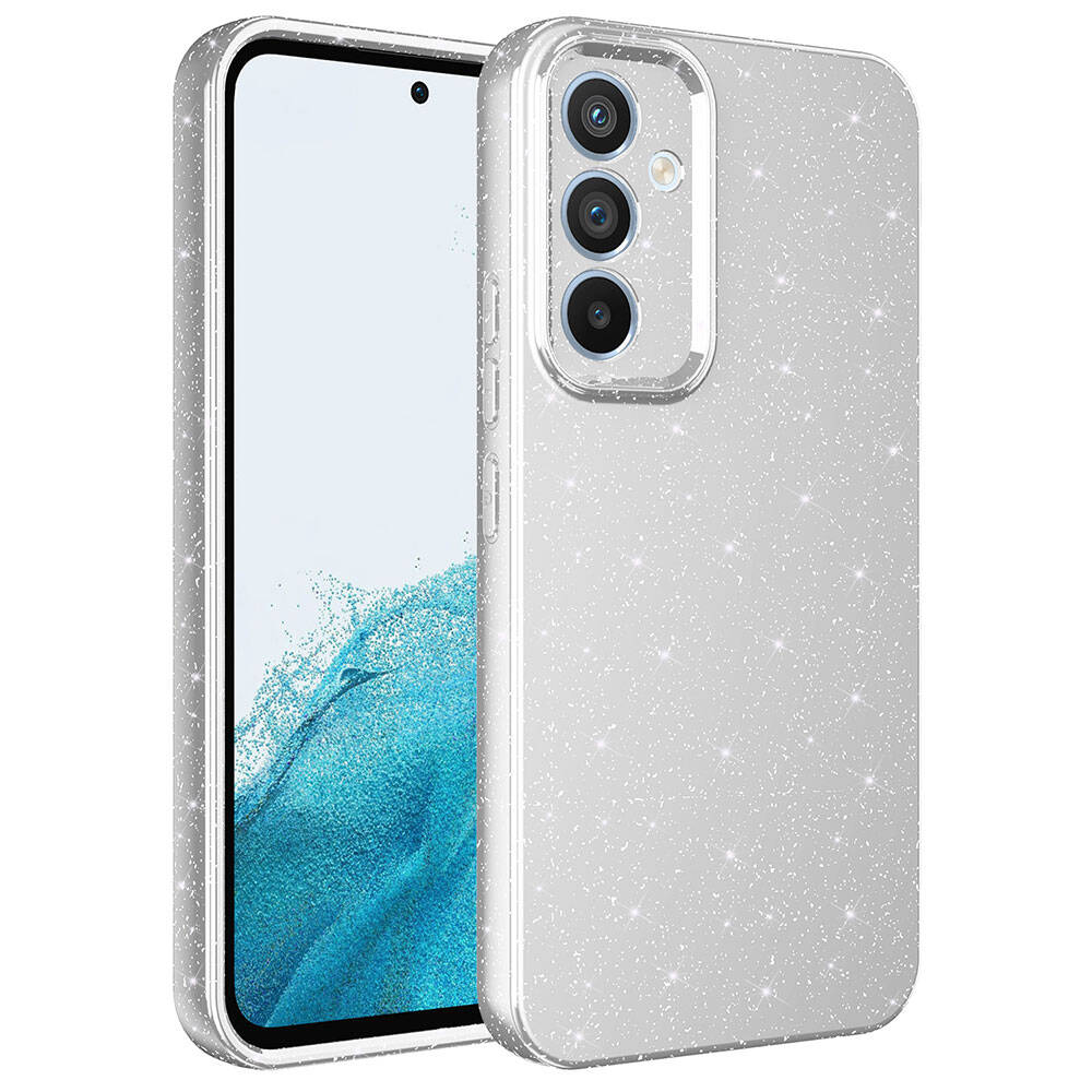 Galaxy A54 Kılıf Kamera Korumalı Simli Lüks Zore Koton Kılıf