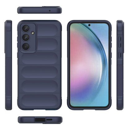 Galaxy A55 Kılıf Esnek TPU Oyuklu Arka Yüzey Tasarımlı Zore Etnik Silikon Kılıf