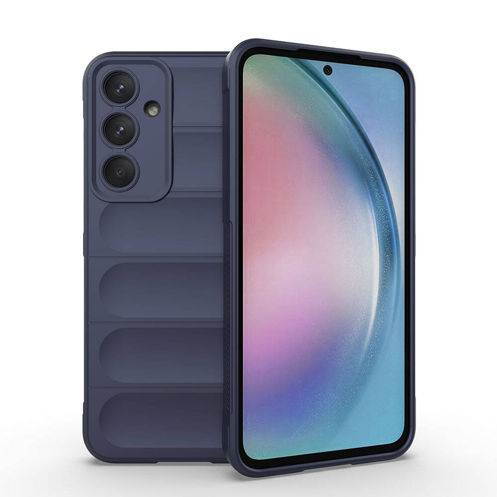 Galaxy A55 Kılıf Esnek TPU Oyuklu Arka Yüzey Tasarımlı Zore Etnik Silikon Kılıf