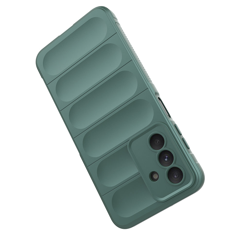 Galaxy A56 Kılıf Esnek TPU Oyuklu Arka Yüzey Tasarımlı Zore Etnik Silikon Kılıf