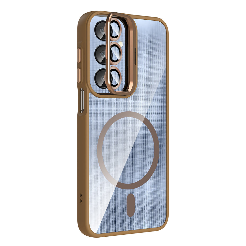 Galaxy A56 Kılıf Standlı ve Kamera Lens Hediyeli Zore Etro Kılıf