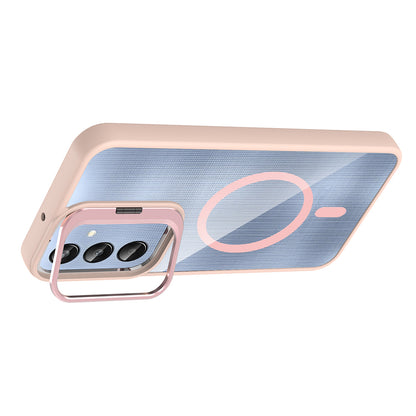 Galaxy A56 Kılıf Standlı ve Kamera Lens Hediyeli Zore Etro Kılıf