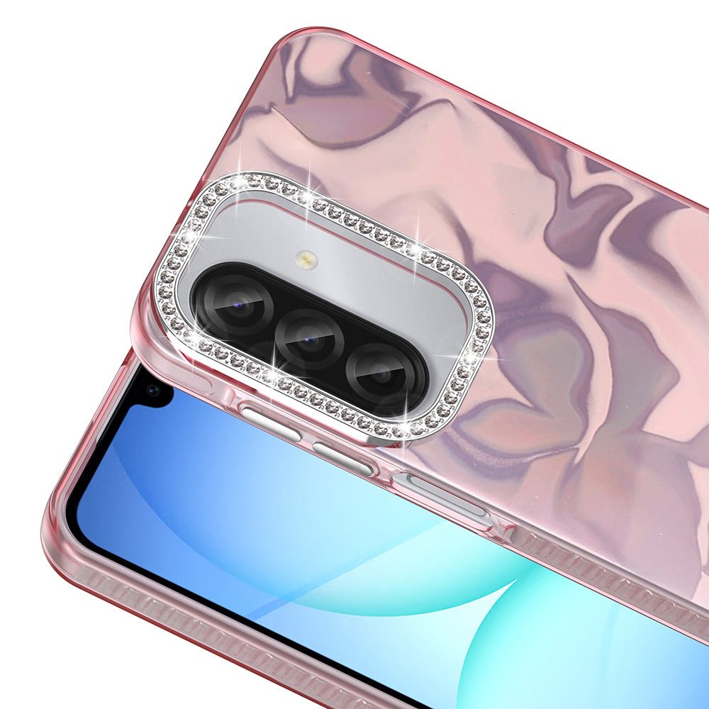 Galaxy A57 Kılıf Airbagli Parlak Taş Detay Tasarımlı Zore Esila Kılıf