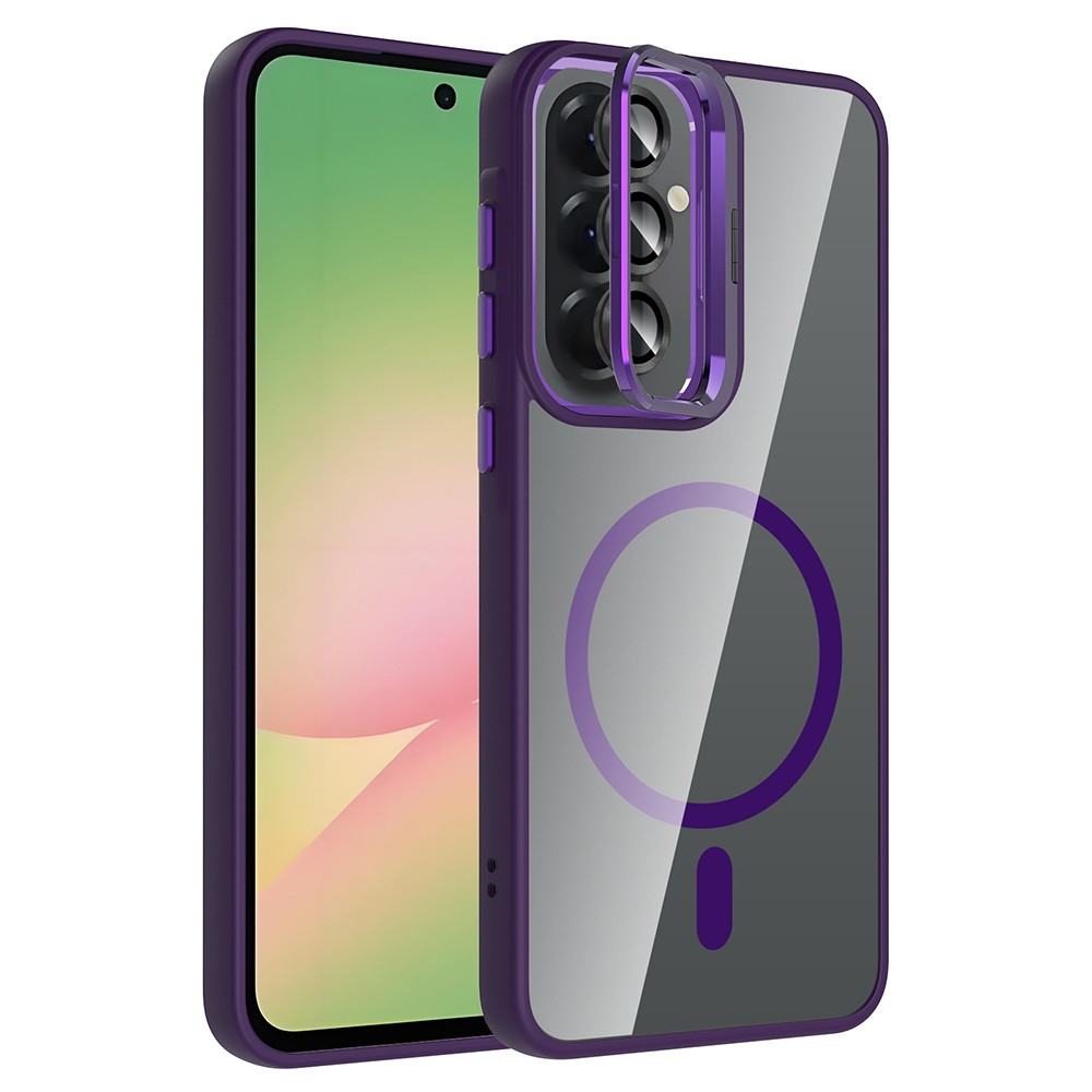 Galaxy A57 Kılıf Standlı ve Kamera Lens Hediyeli Zore Etro Kılıf