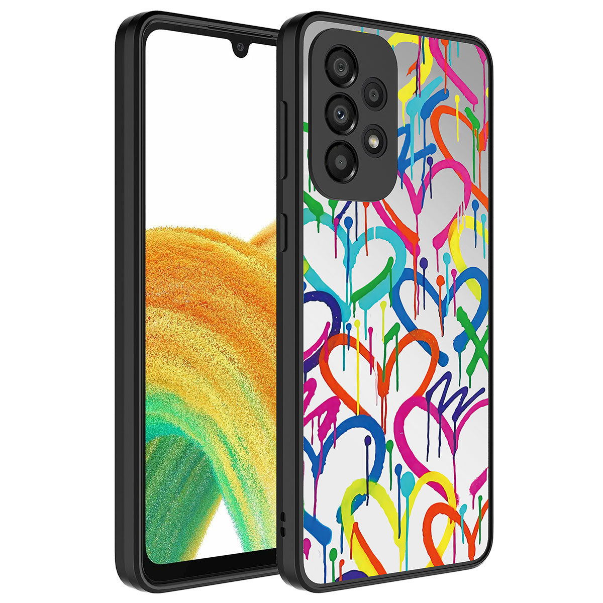 Galaxy A73 Kılıf Aynalı Desenli Kamera Korumalı Parlak Zore Mirror Kılıf