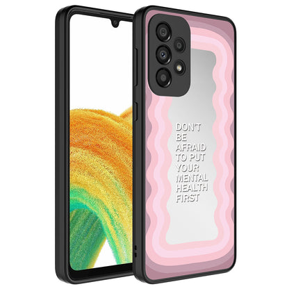 Galaxy A73 Kılıf Aynalı Desenli Kamera Korumalı Parlak Zore Mirror Kılıf