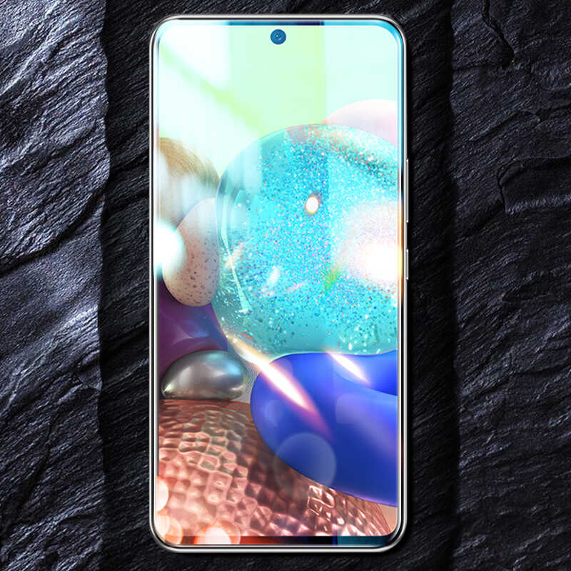 Galaxy M31S Zore Kenarları Kırılmaya Dayanıklı Cam Ekran Koruyucu