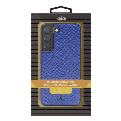 Galaxy S22 Kılıf Kajsa Pearl Pattern Hakiki Deri Kılıf