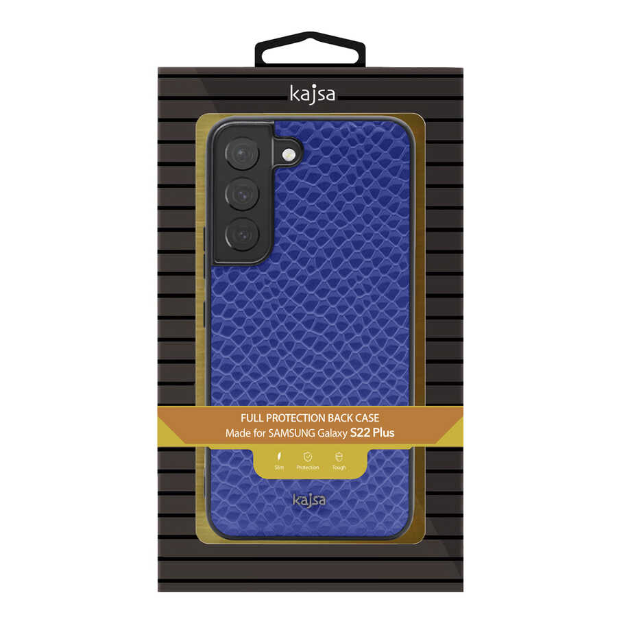 Galaxy S22 Kılıf Kajsa Pearl Pattern Hakiki Deri Kılıf