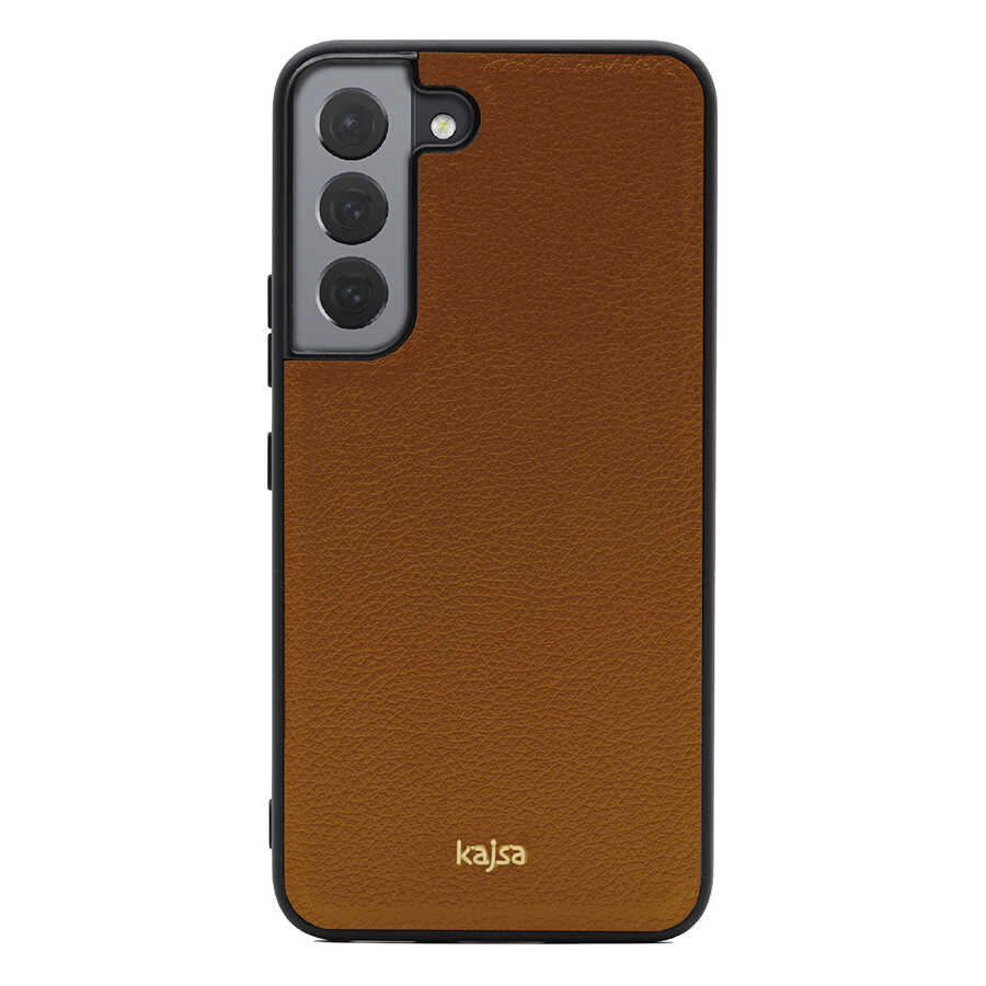 Galaxy S22 Plus Kılıf Kajsa Luxe Collection Hakiki Deri Kılıf