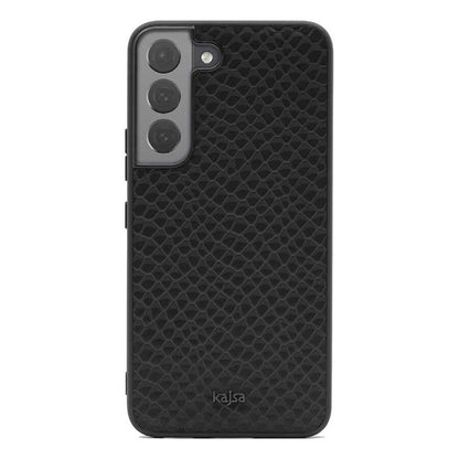 Galaxy S22 Plus Kılıf Kajsa Pearl Pattern Hakiki Deri Kılıf