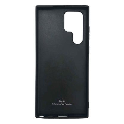 Galaxy S22 Ultra Kılıf Kajsa Pearl Pattern Hakiki Deri Kılıf