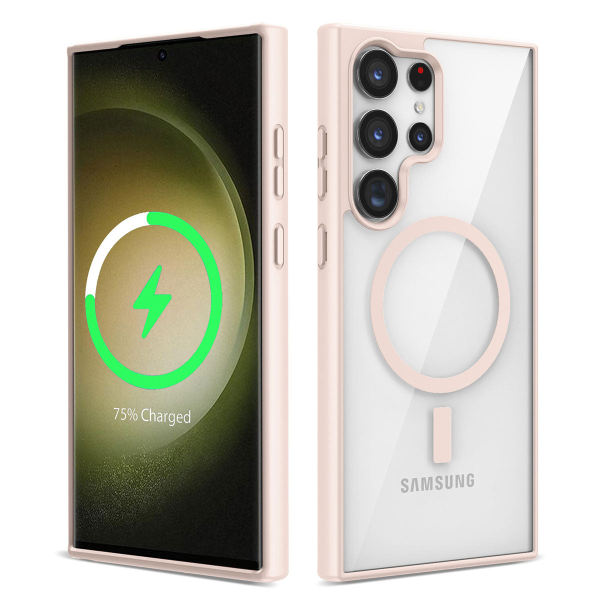 Galaxy S22 Ultra Kılıf M-safe Wireless Şarj Özellikli Silikon Zore Ege Kılıf