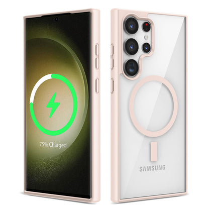 Galaxy S22 Ultra Kılıf M-safe Wireless Şarj Özellikli Silikon Zore Ege Kılıf