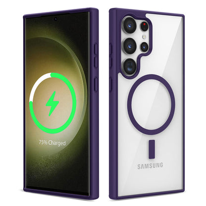 Galaxy S22 Ultra Kılıf M-safe Wireless Şarj Özellikli Silikon Zore Ege Kılıf