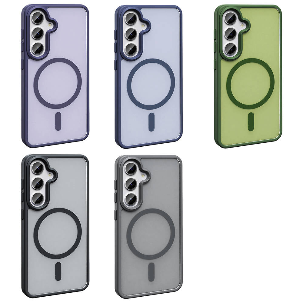 Galaxy S23 FE Kılıf M-safe Şarj Özellikli Mat Arka Yüzey Zore Sio Kılıf