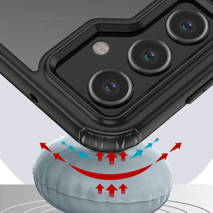 Galaxy S23 FE Kılıf Sert PC Arka Yüzey Wireless Şarj Özellikli Zore Flet M-safe Kılıf