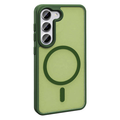 Galaxy S23 Kılıf M-safe Şarj Özellikli Mat Arka Yüzey Zore Sio Kılıf