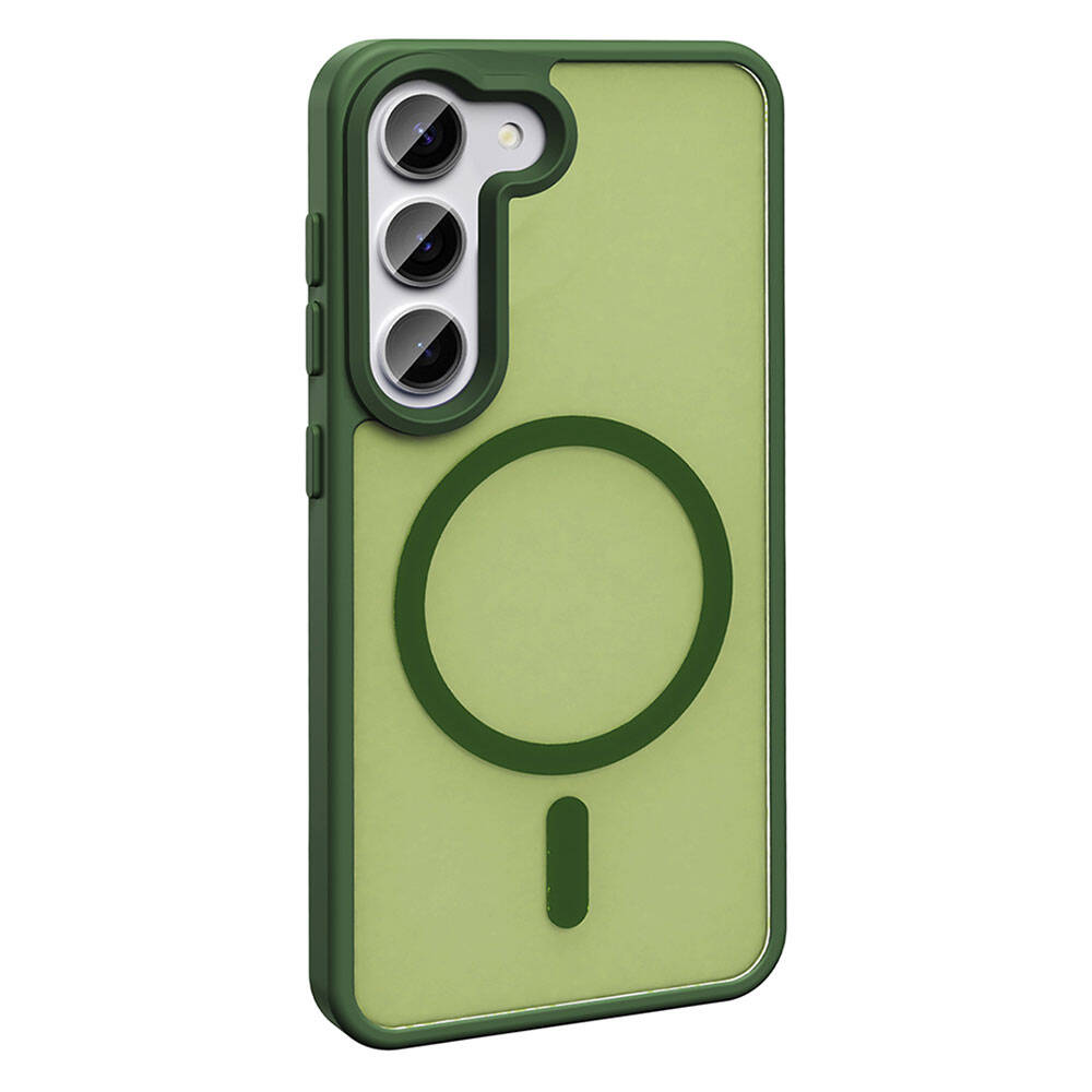 Galaxy S23 Kılıf M-safe Şarj Özellikli Mat Arka Yüzey Zore Sio Kılıf