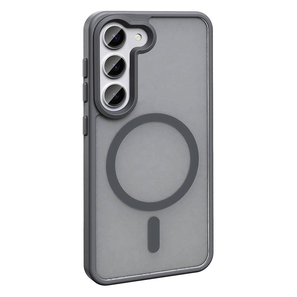 Galaxy S23 Kılıf M-safe Şarj Özellikli Mat Arka Yüzey Zore Sio Kılıf