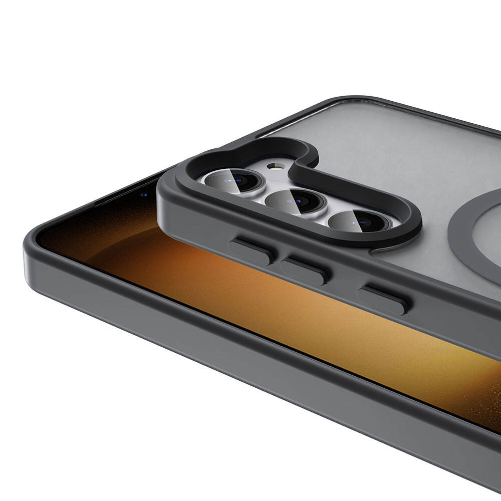 Galaxy S23 Kılıf M-safe Şarj Özellikli Mat Arka Yüzey Zore Sio Kılıf