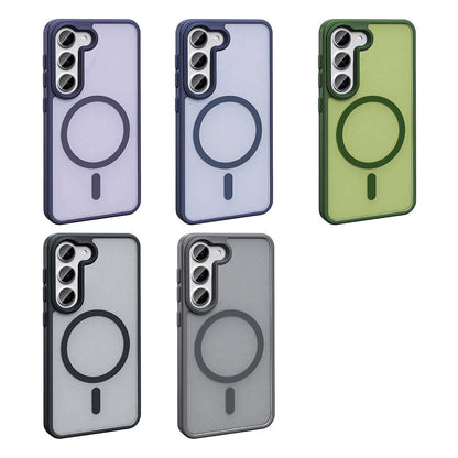 Galaxy S23 Kılıf M-safe Şarj Özellikli Mat Arka Yüzey Zore Sio Kılıf