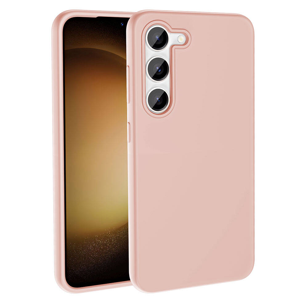 Galaxy S23 Kılıf M-safe Şarj Özellikli Sıvı Teknolojili Silinebilir Sert Zore Kivi Kılıf