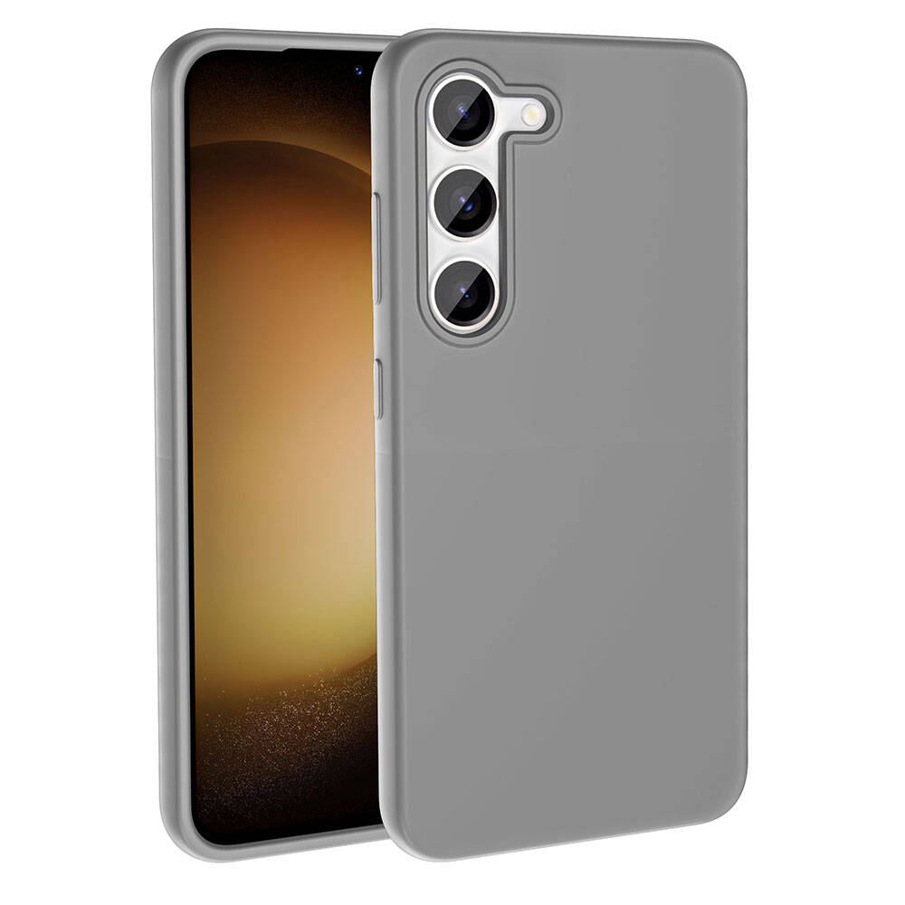 Galaxy S23 Kılıf M-safe Şarj Özellikli Sıvı Teknolojili Silinebilir Sert Zore Kivi Kılıf