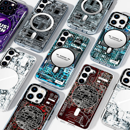 Galaxy S23 Kılıf M-safe Şarj Özellikli YoungKit Technology Serisi Kılıf