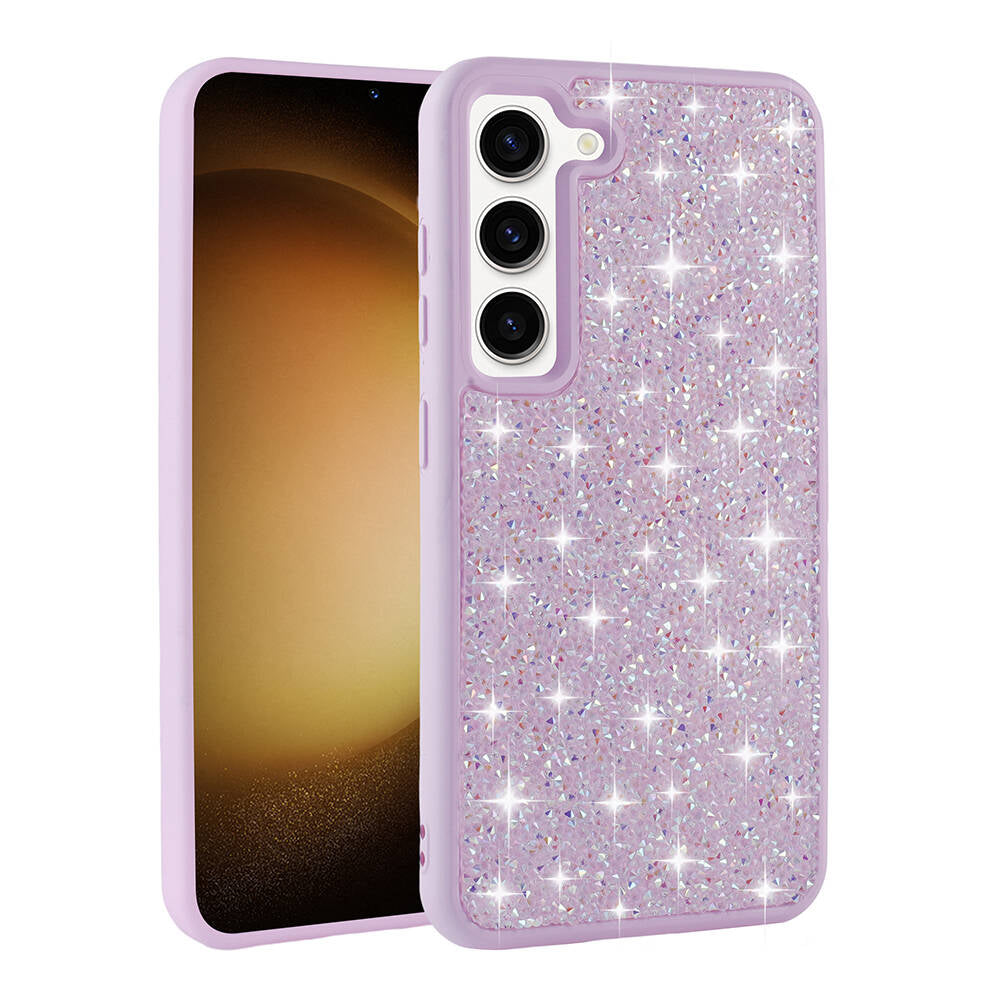 Galaxy S23 Kılıf Parlak Taşlı Tasarım Zore Pırlanta Kılıf