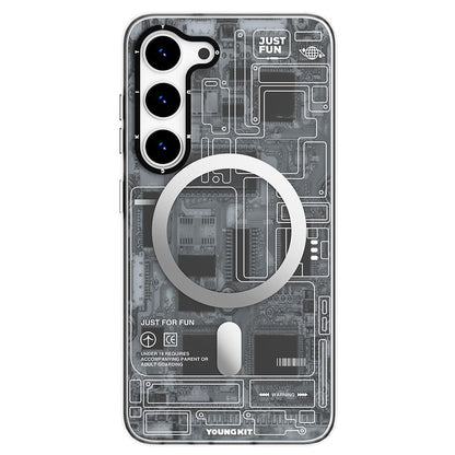 Galaxy S23 Plus Kılıf M-safe Şarj Özellikli YoungKit Technology Serisi Kılıf