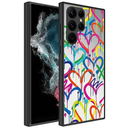 Galaxy S23 Ultra Kılıf Aynalı Desenli Kamera Korumalı Parlak Zore Mirror Kılıf