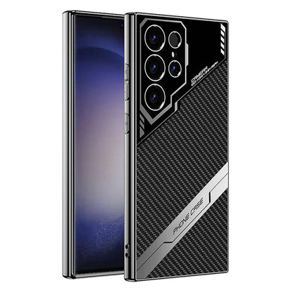 Galaxy S23 Ultra Kılıf Kamera Korumalı Karbon Tasarım Zore Yeni Seri Procase Kılıf