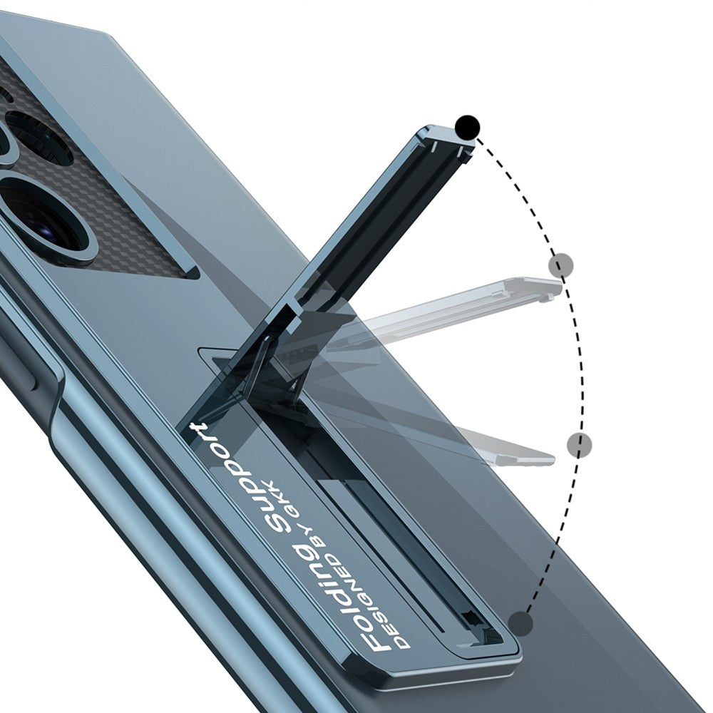 Galaxy S23 Ultra Kılıf Kamera Korumalı Şeffaf Tasarımlı Zore Lego Standlı Kılıf