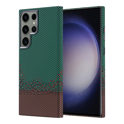 Galaxy S23 Ultra Kılıf M-safe Şarj Özellikli Karbon Fiber Görünümlü Zore Nekst Kılıf