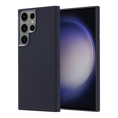 Galaxy S23 Ultra Kılıf M-safe Şarj Özellikli Karbon Fiber Görünümlü Zore Nekst Kılıf