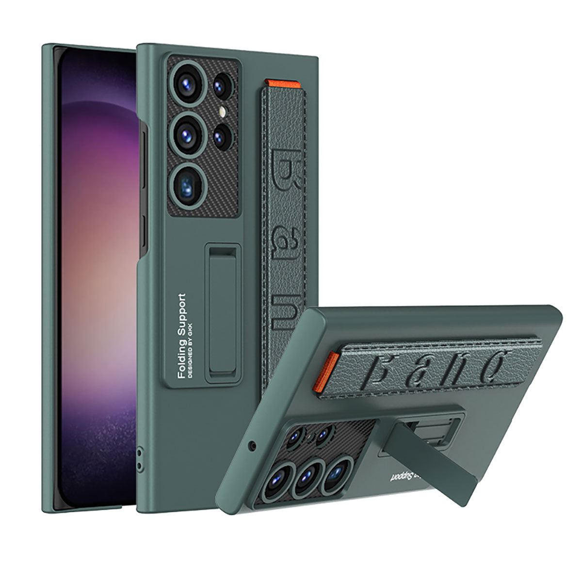 Galaxy S23 Ultra Kılıf Standlı El Tutacaklı Zore Band Kılıf