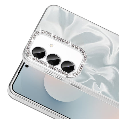 Galaxy S24 FE Kılıf Airbagli Parlak Taş Detay Tasarımlı Zore Esila Kılıf