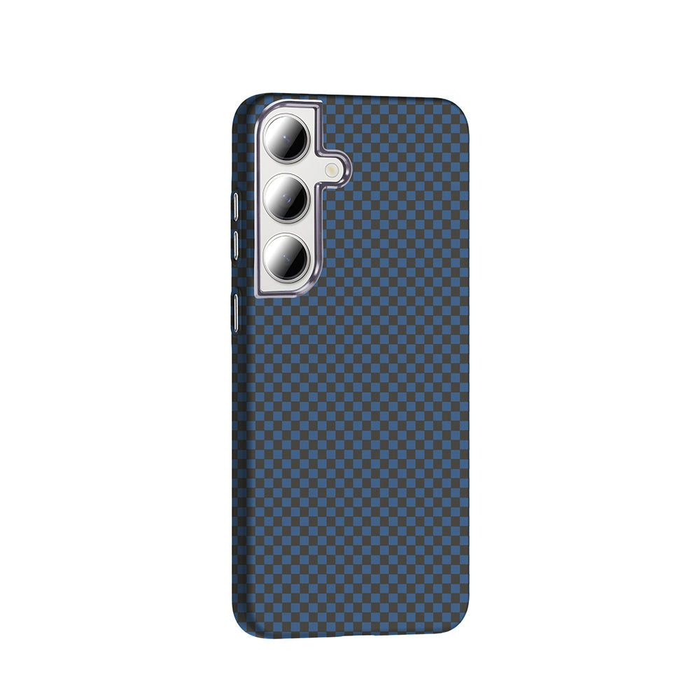 Galaxy S24 FE Kılıf M-safe Şarj Özellikli Karbon Fiber Görünümlü Zore Gros Kılıf