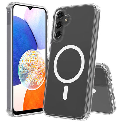 Galaxy S24 FE Kılıf M-safe Şarj Özellikli Şeffaf Sert PC Zore Embos Kılıf