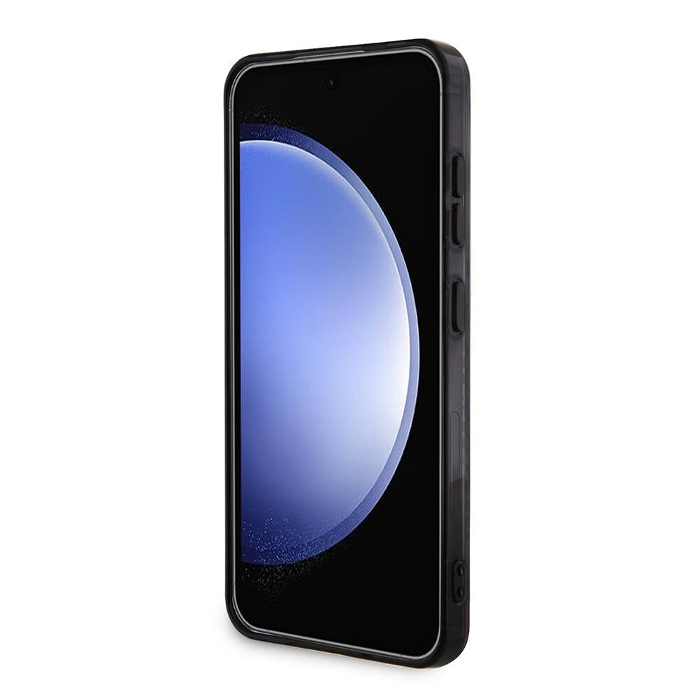 Galaxy S24 Kılıf AMG orijinal Lisanslı M-safe Şarj Özellikli Eşkenar Dörtgen Desenli Transparan Kılıf