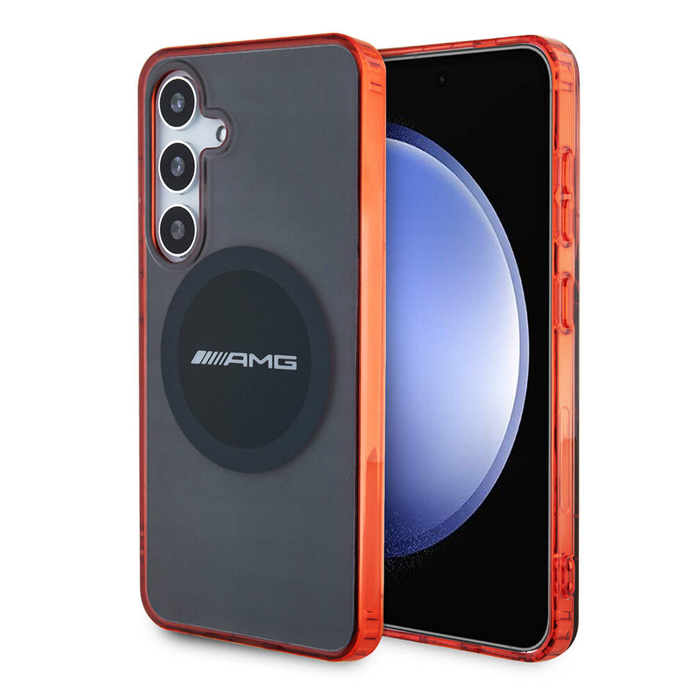 Galaxy S24 Kılıf AMG orijinal Lisanslı M-safe Şarj Özellikli Transparan Timeless Kılıf