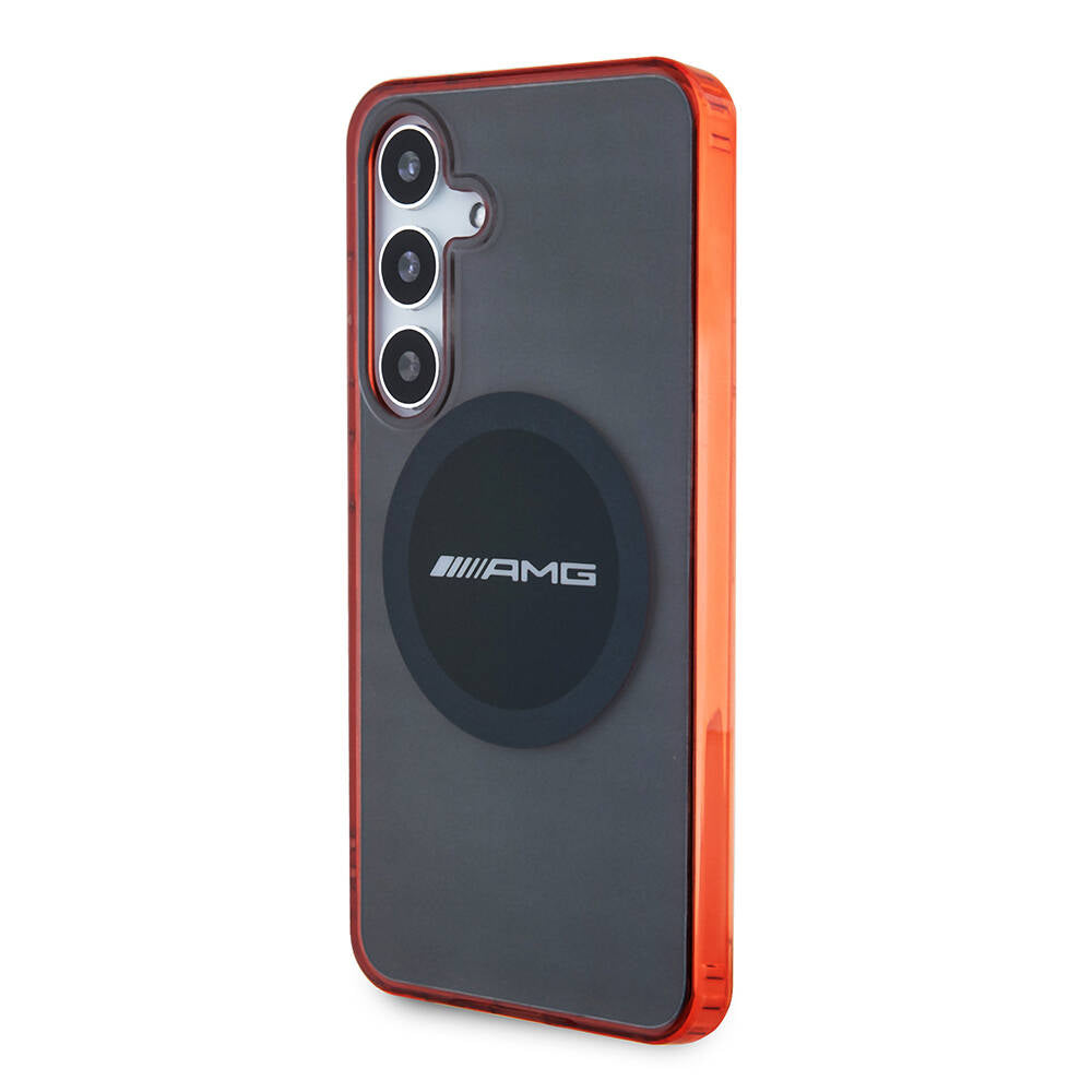 Galaxy S24 Kılıf AMG orijinal Lisanslı M-safe Şarj Özellikli Transparan Timeless Kılıf