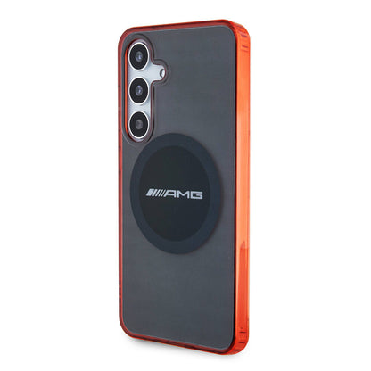 Galaxy S24 Kılıf AMG orijinal Lisanslı M-safe Şarj Özellikli Transparan Timeless Kılıf