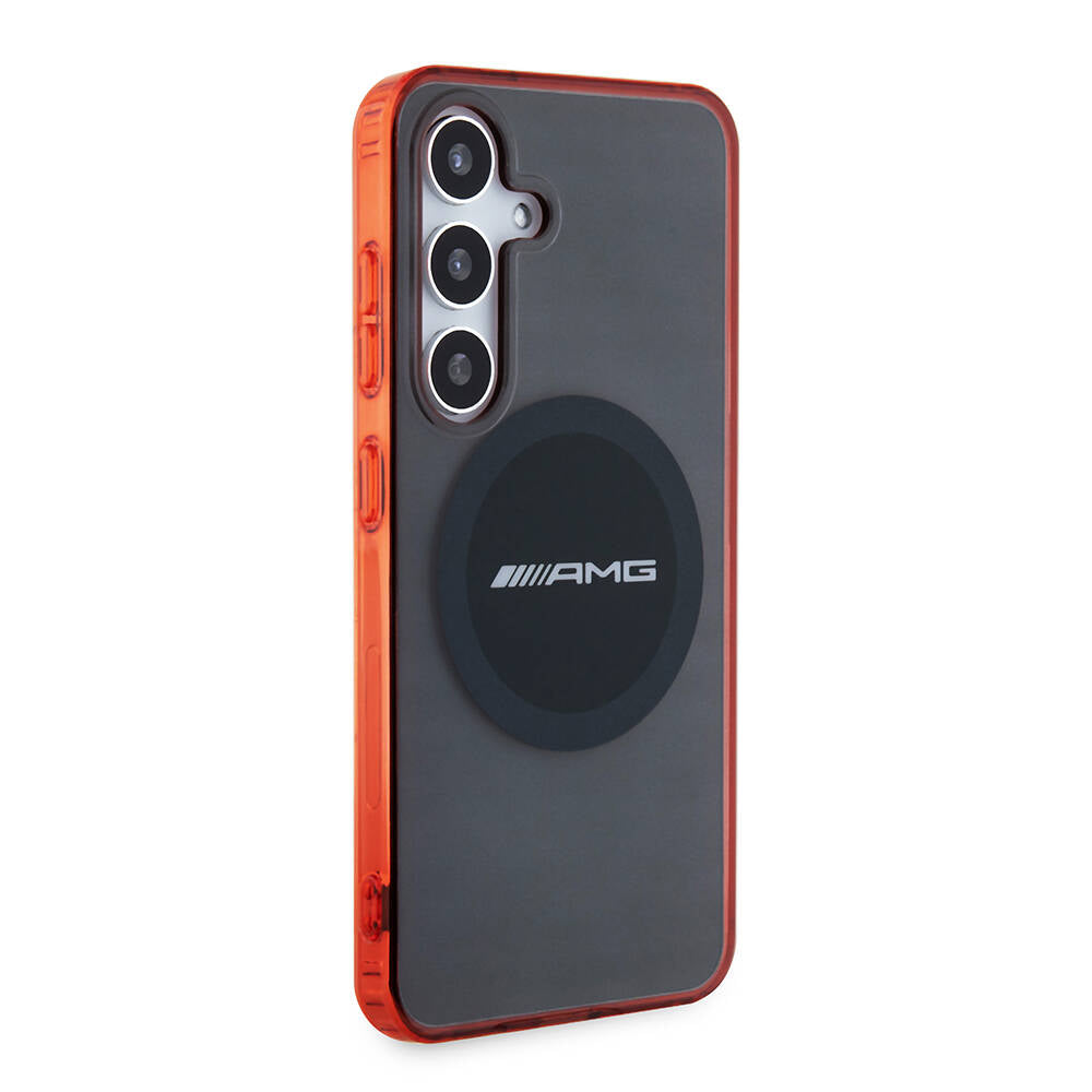 Galaxy S24 Kılıf AMG orijinal Lisanslı M-safe Şarj Özellikli Transparan Timeless Kılıf