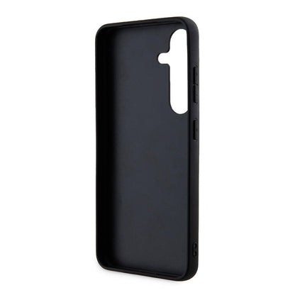 Galaxy S24 Kılıf Guess Orijinal Lisanslı PU Deri Yazı ve 4G Metal Logolu Desenli Kılıf